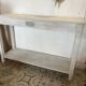 White patinated console