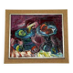 Original mid-century European oil on canvas – “Still Life” by Roy – dated 1969 – vintage & framed – 75 × 64 cm (29.5" × 25.2")