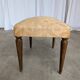Vintage Gold Fabric Foot stool: Mid-Century Ottoman Tabure, 1970s