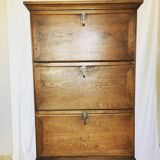 Cabinet notary scriban and lockers of oak desk