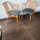 Pair of Scandinavian style armchairs, Antonin Suman, for Ton, Czech, 70s