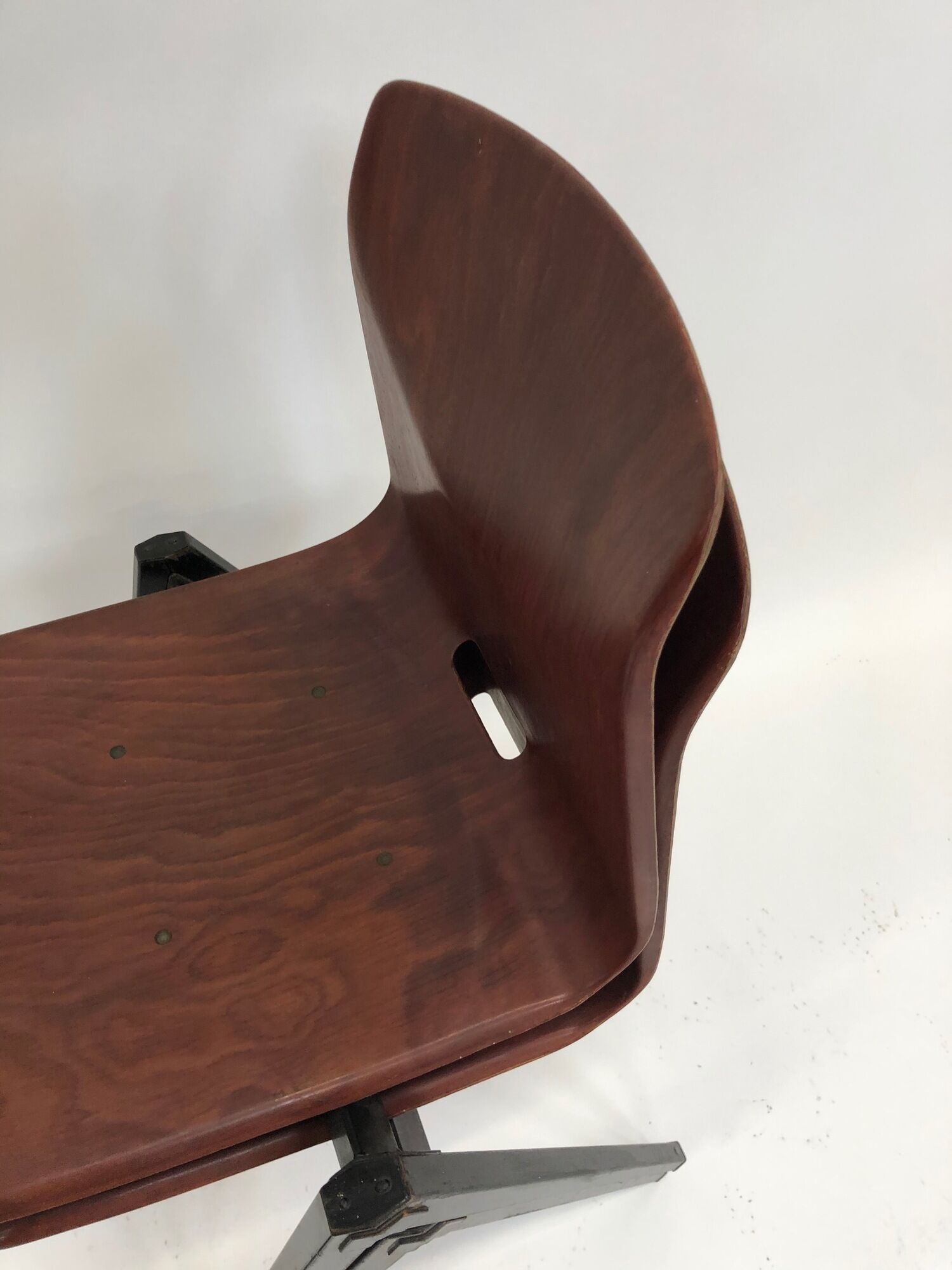 Vintage set of four Galvanitas S22 school chairs in the Netherlands