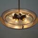 Bauhaus / Functionalist Nickel Chandelier UFO, 1930s, Restored