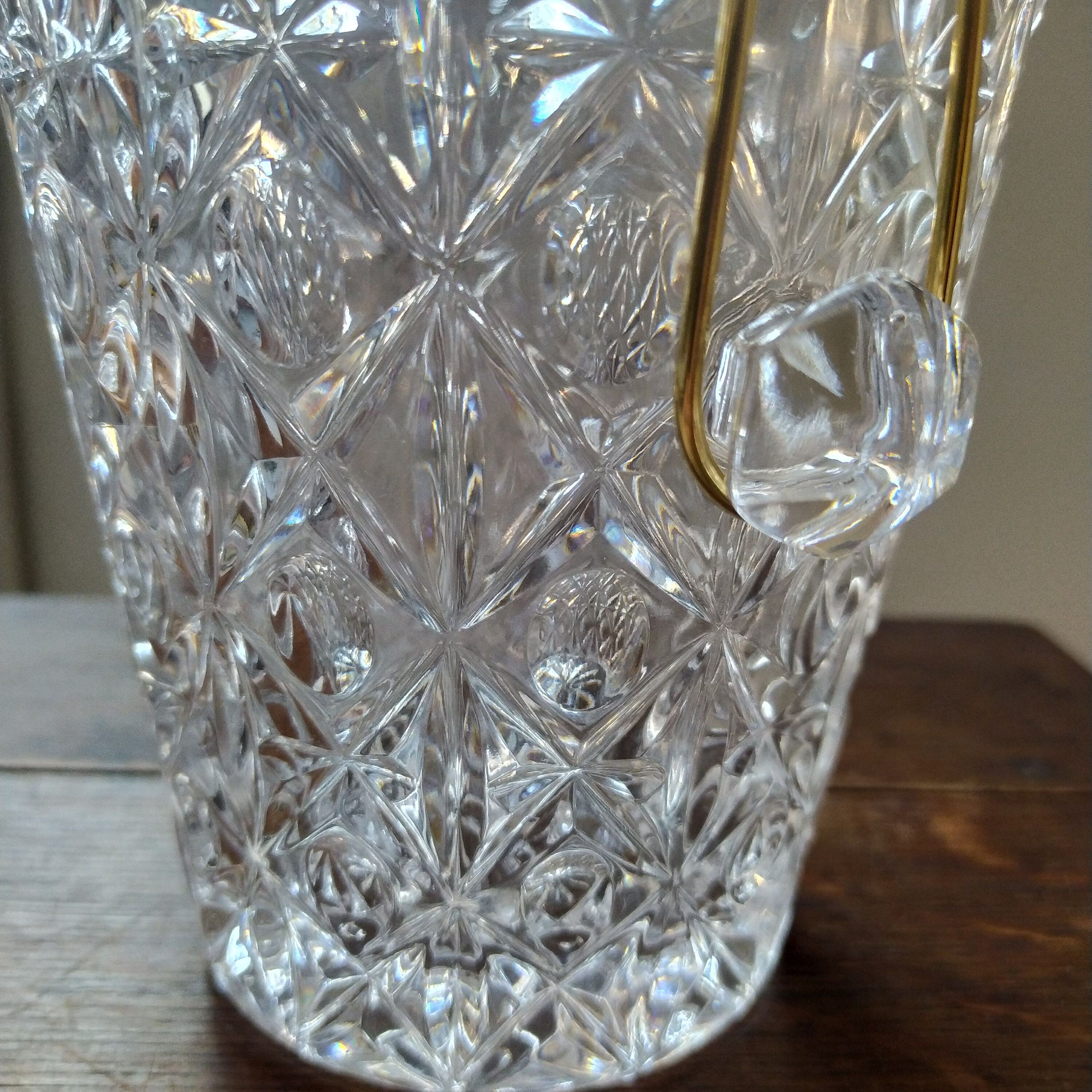 Crystal ice bucket 1950/1960