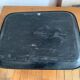 Large antique painted tin platter Napoleon III – Heraldic Coat of Arms Crown
