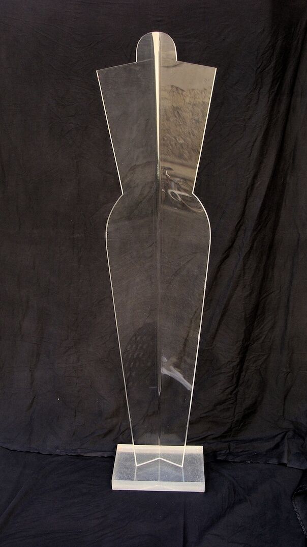 Vintage mannequin in Plexiglas