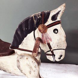 Antique wooden horse