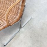 Fauteuil en rotin tressé Dirk van Sliedrecht 514C pour Gebroeders Jonkers Noordwolde