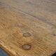 Beautiful antique French dining table with perfect dimensions and handy hooks