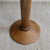 Solid oak candlestick, 1950s