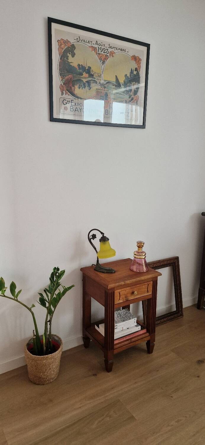 Low cabinet in blond cherry wood, Directoire style