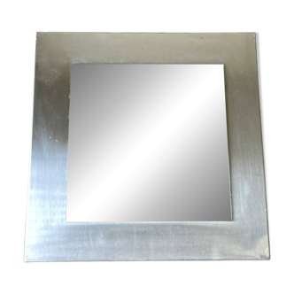 1970s space age steel mirror