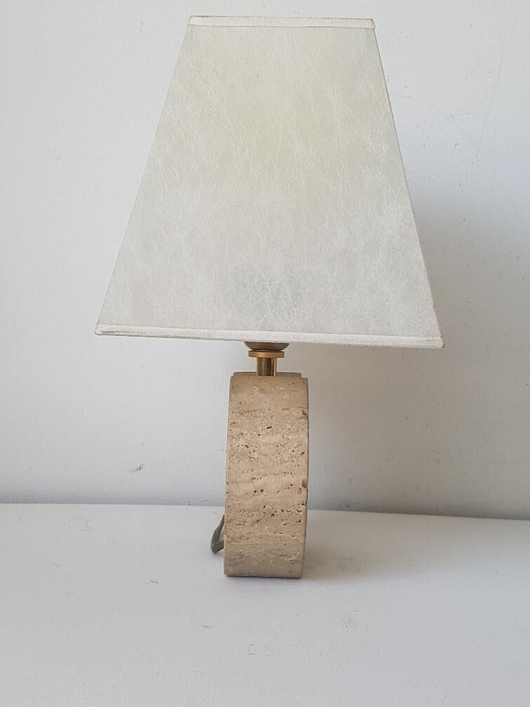 Lamp in travertine 70s