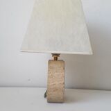 Lamp in travertine 70s
