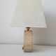 Lampe en travertin années 70