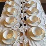 12 coffee cups with saucers Digoin Sarreguemines