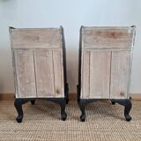 Pair of stylish bedside tables