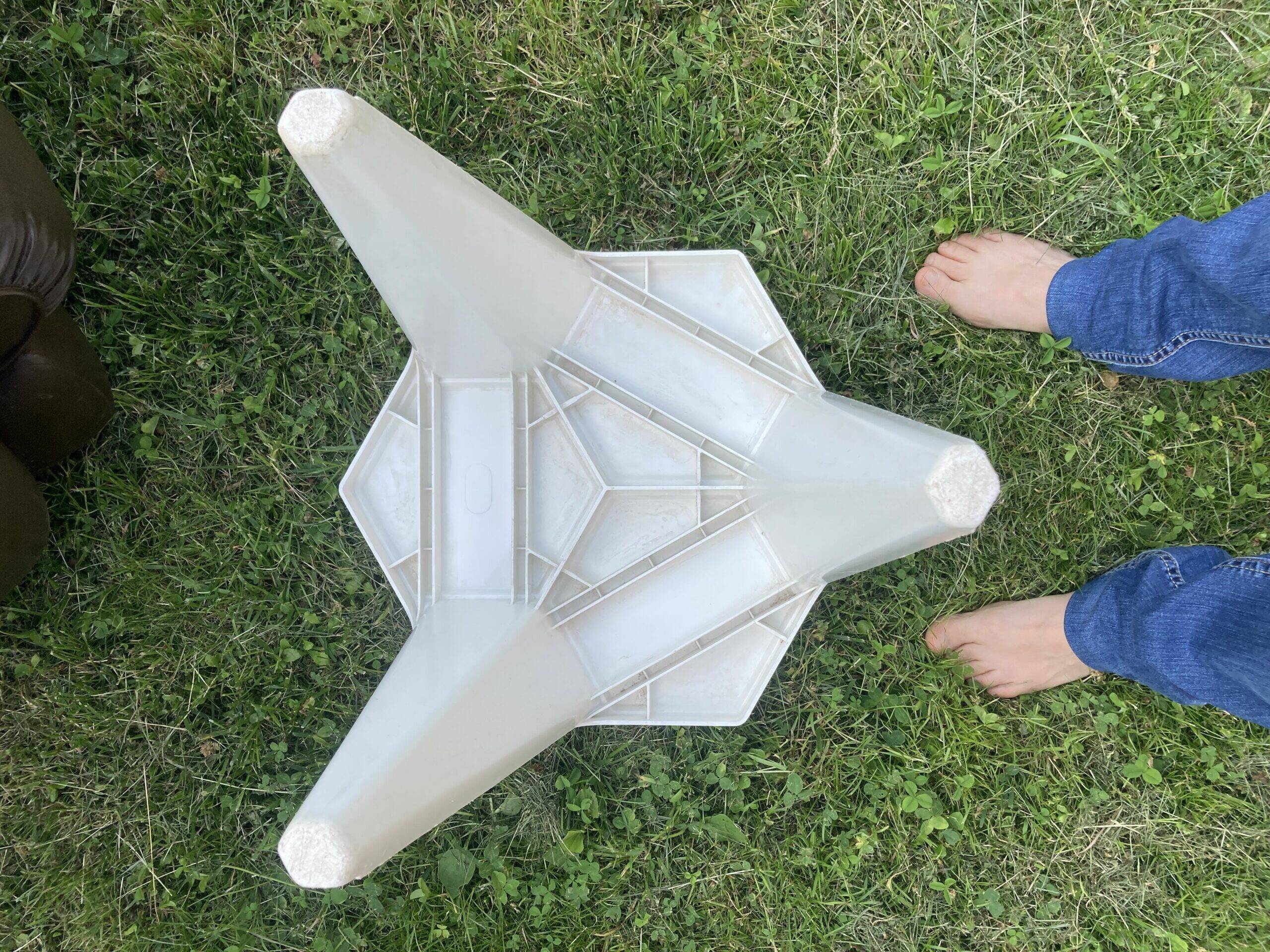 Vintage plastic side table