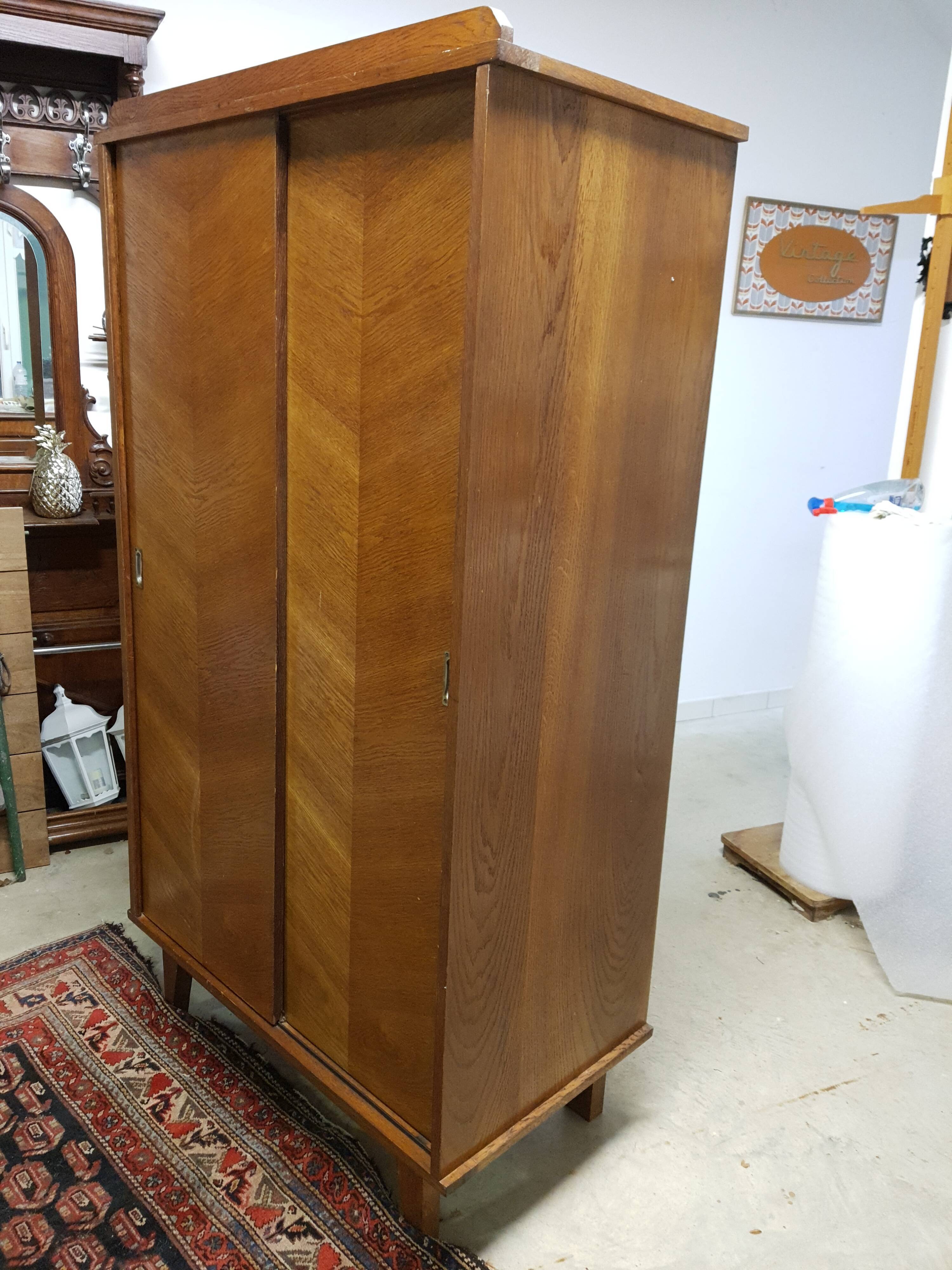 Vintage cabinet sliding doors