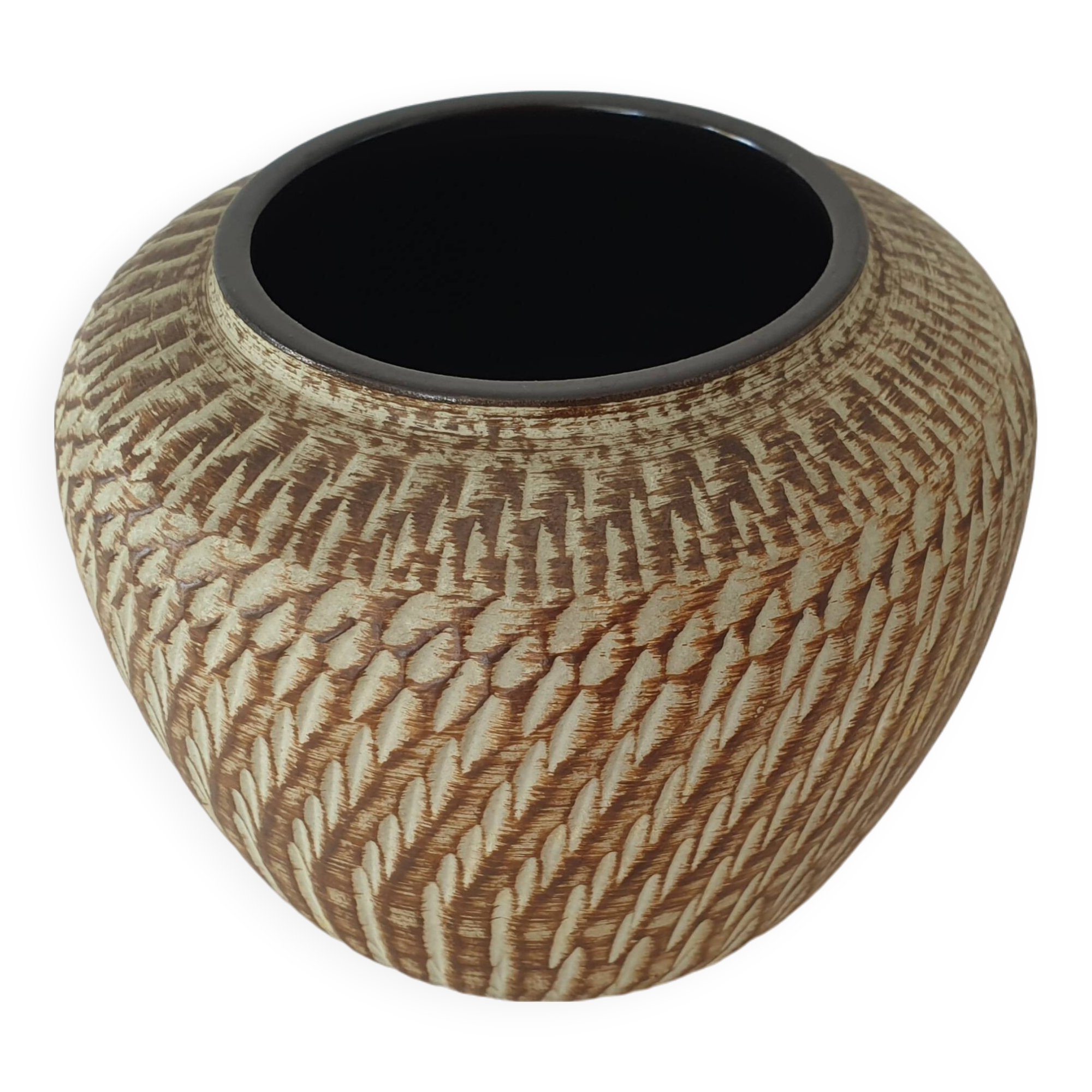 Designer ceramic vase Signed D&B Hohr Gesgesch