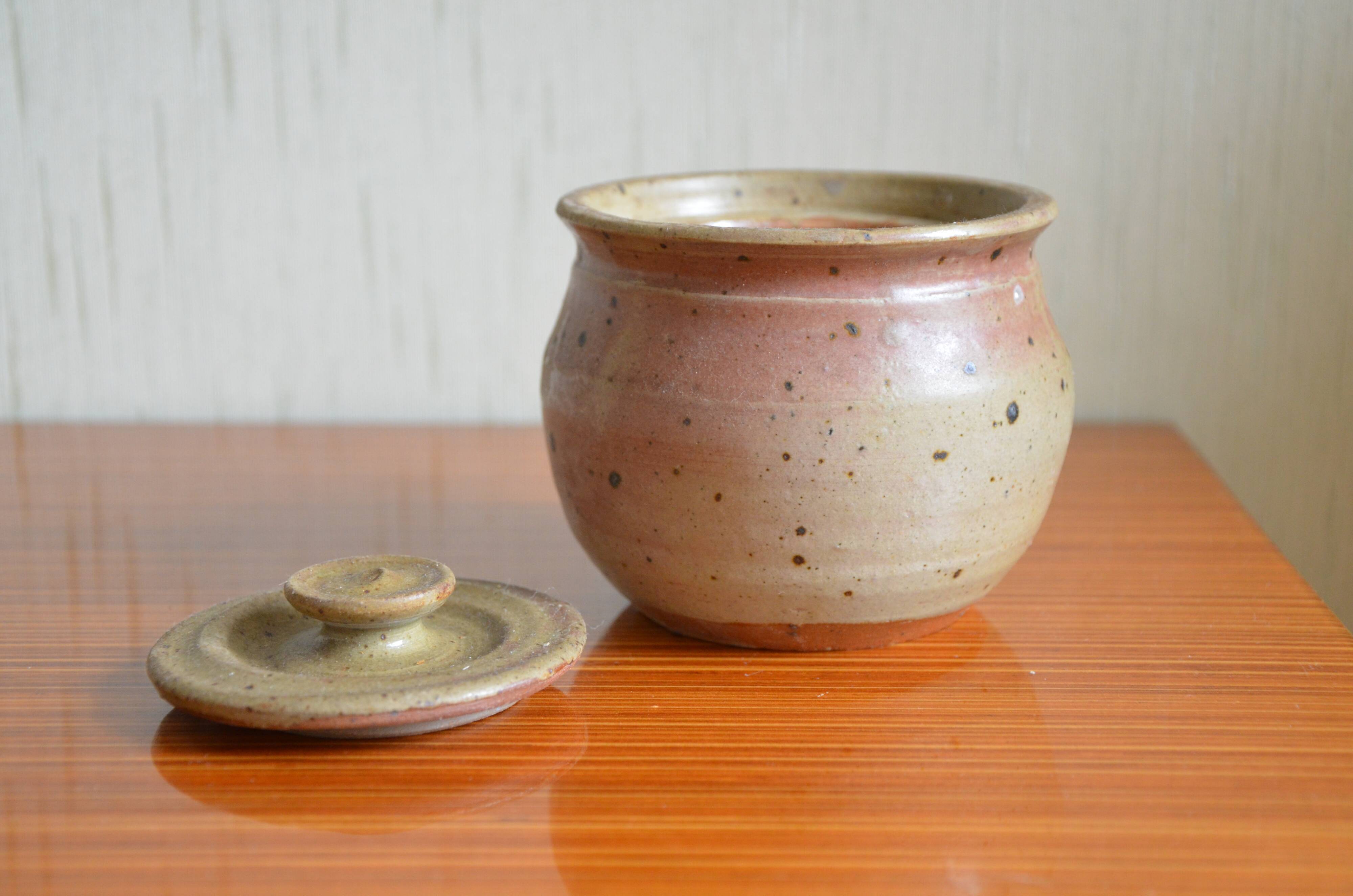 Vintage sandstone sugar pot