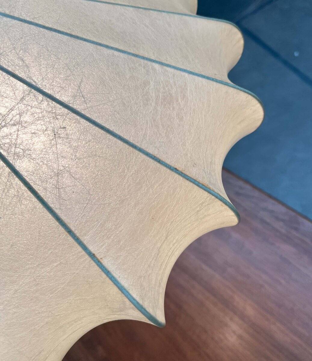 Modern mid-century Cocoon pendant lamp by Friedel Wauer for Goldkant Leuchten, 1960s.