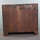 Commode antique anglaise robuste en acajou avec 5 tiroirs du milieu du 19ème siècle