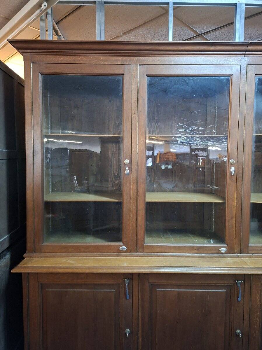 Very large oak shop library – late 19th century, Napoleon III