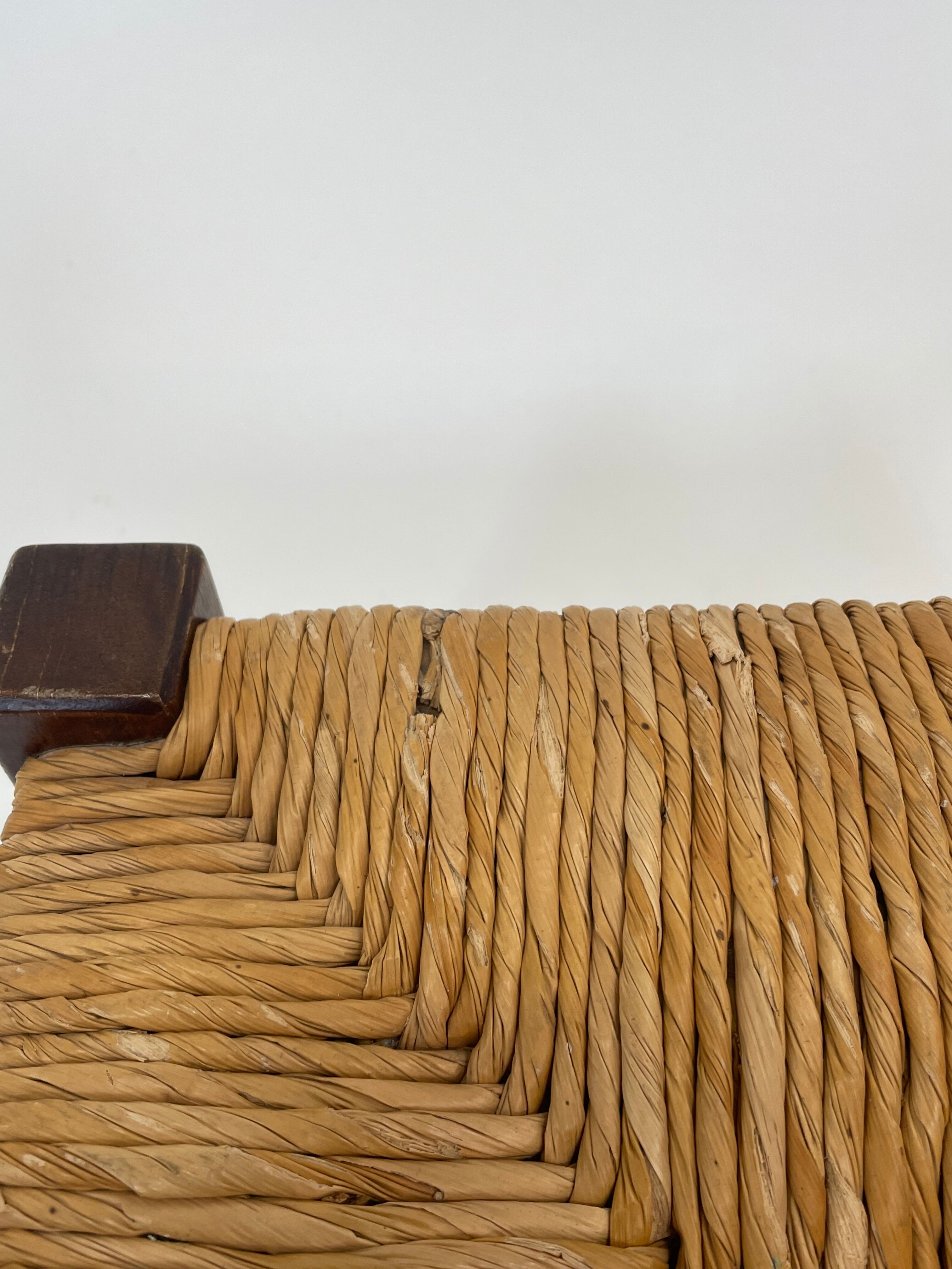 Vintage footstool stool minimalist