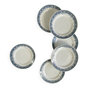 6 assiettes dessert terre - saint