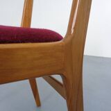 Mid-Century Walnut Dining Chairs, 1960s, Set of 4