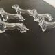 Transparent dachshund knife holder