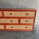 Vintage Maugrion rattan bamboo chest of drawers for Roche Bobois