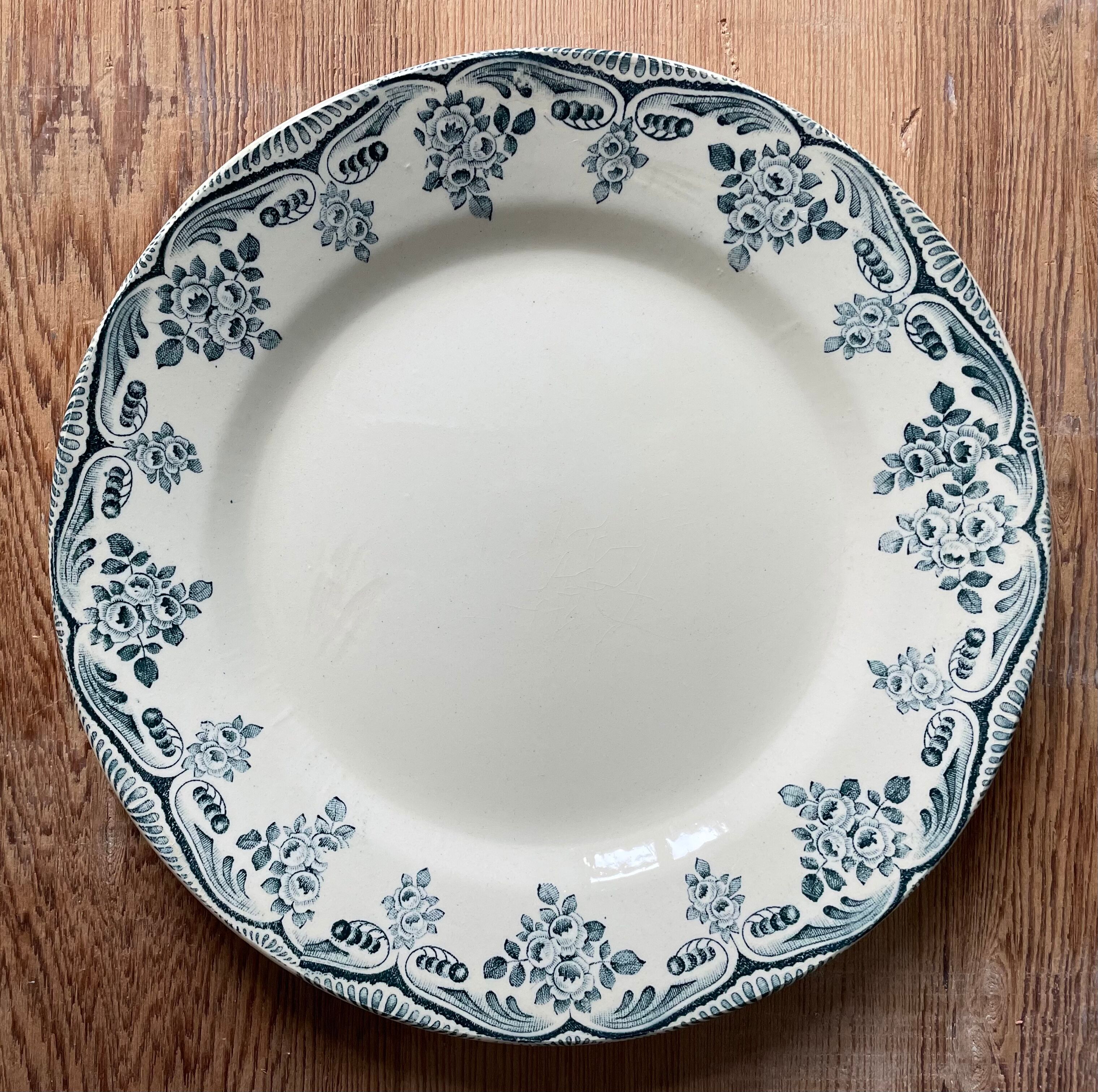 Set of 6 small plates Terre de Fer Choisy le Roi, Bordeaux collection