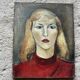 Portrait sur toile ancien, Tissier