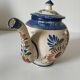 Henriot Quimper teapot – floral relief decoration