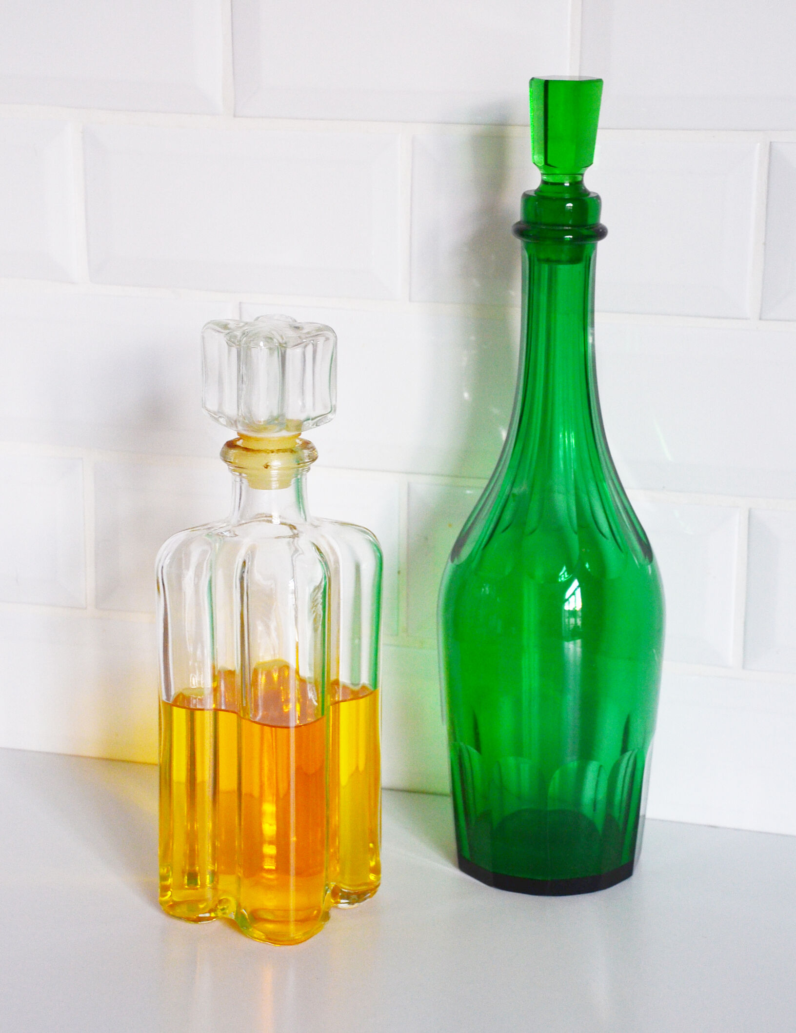 The 1950s glass bottle