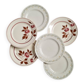Assiettes à dessert Longwy Luneville