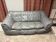 Three-seater sofa Ligne Roset Sloop range grey leather