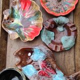 Set of five maritime ceramics from Vallauris