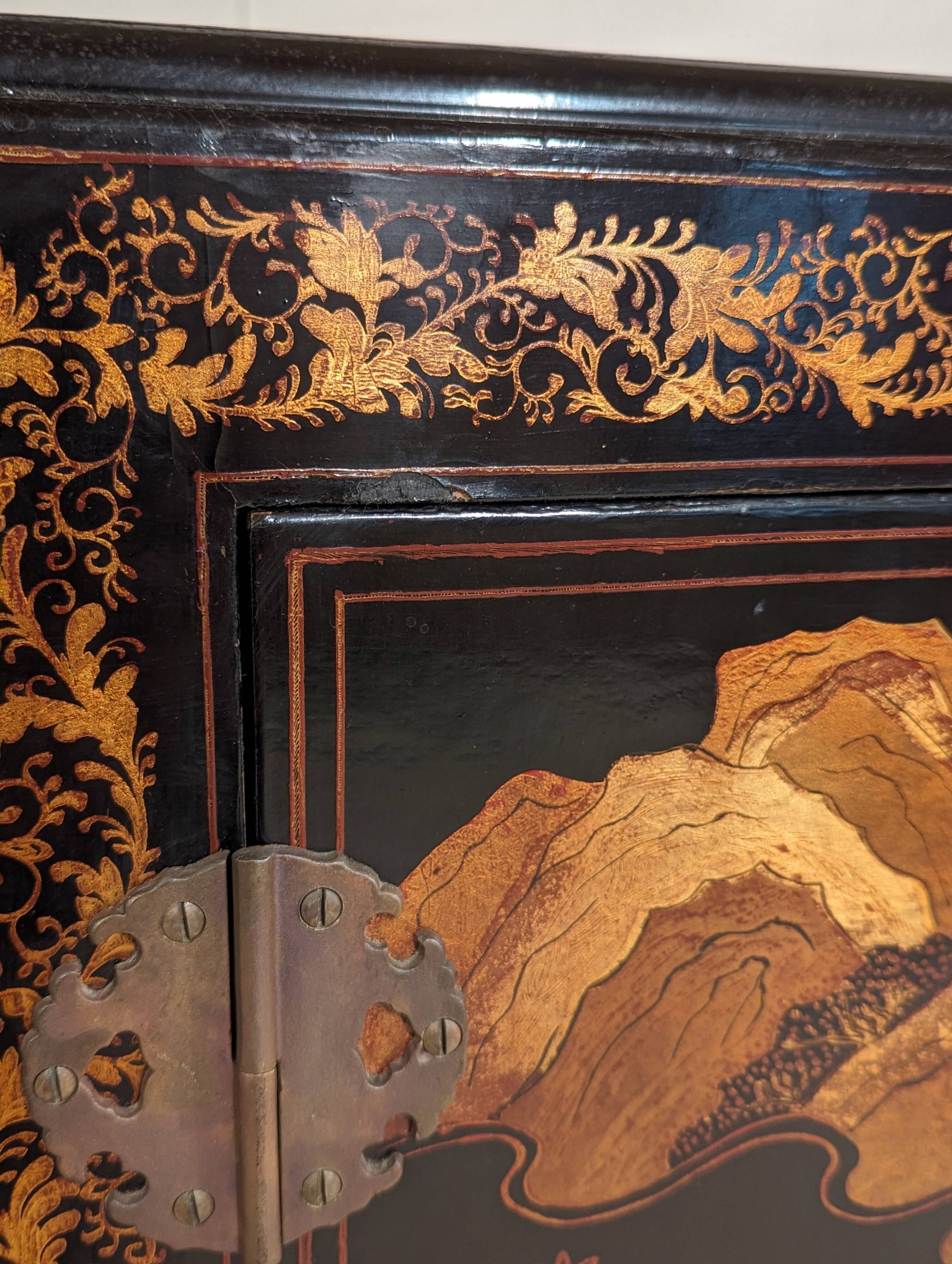 Chinese lacquer sideboard