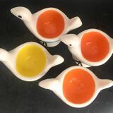 4 Lili Valentin Vallauris egg cups