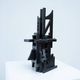 Sculpture en bois italienne abstraite