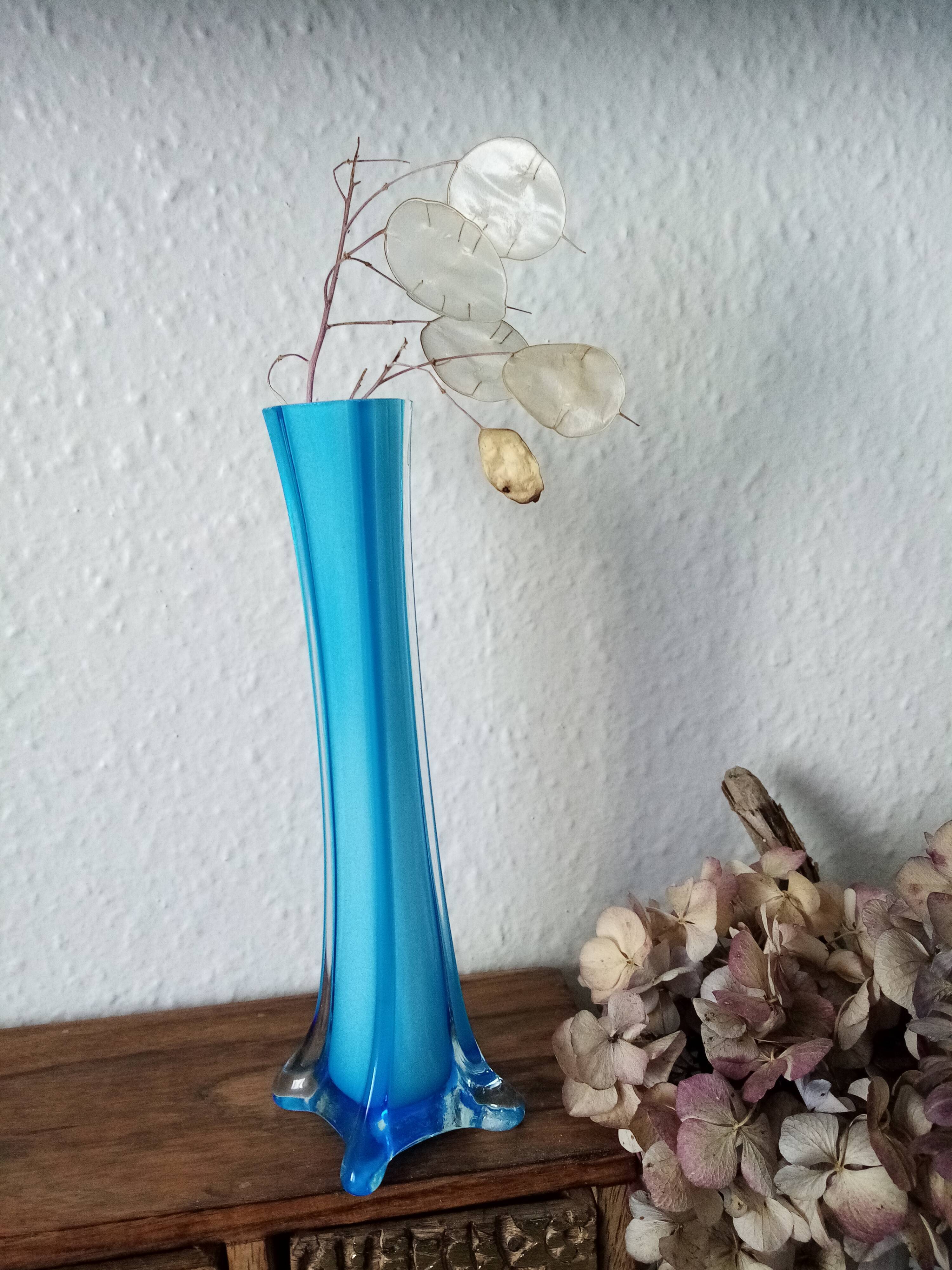 Blue soliflore murano