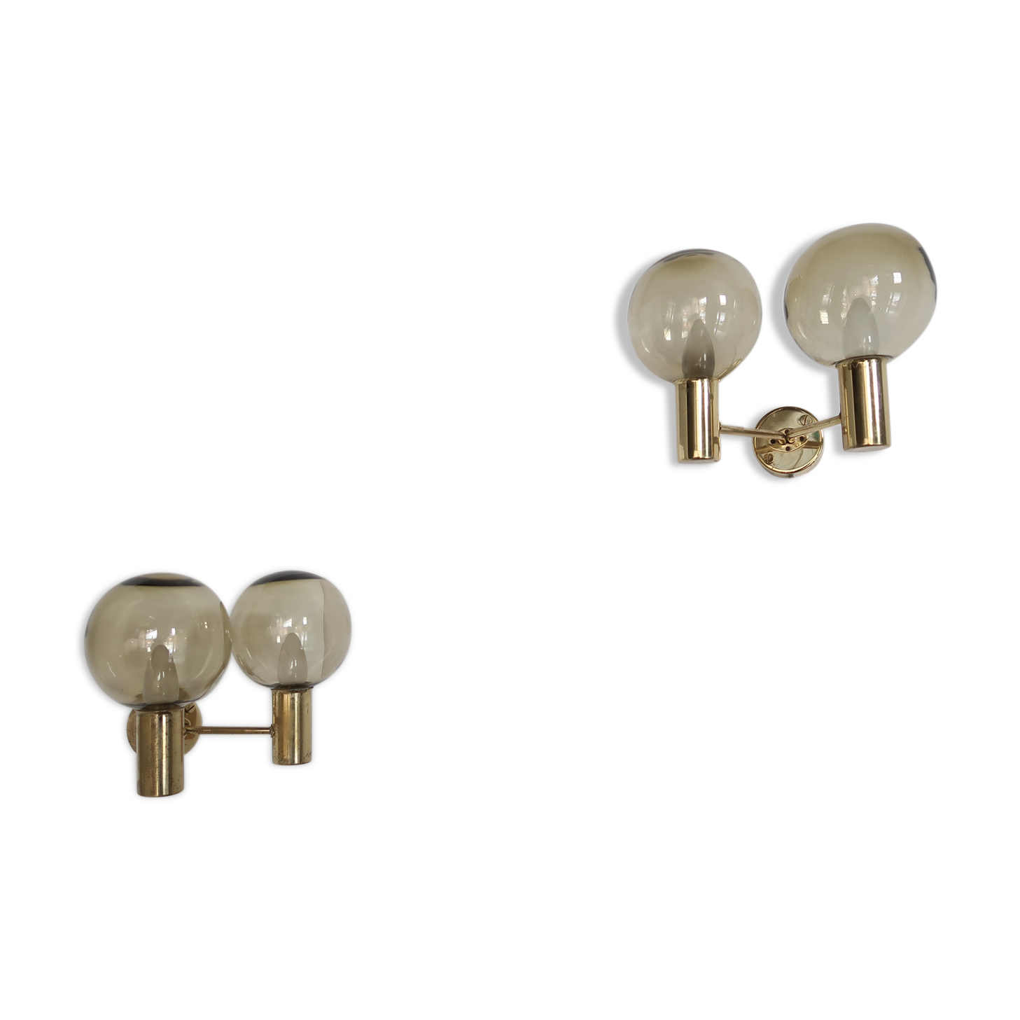 Pair of wall lamp by Hans-Agne Jakobsson for Markaryd, Sweden