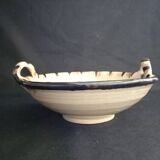 Spanish salad bowl in painted terracotta