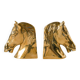 Pair of gilt brass bookends, Horse model, 1950