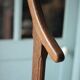 Wooden step stool for vintage library, stepladder, furniture for library, decor