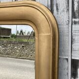 Large golden mirror
