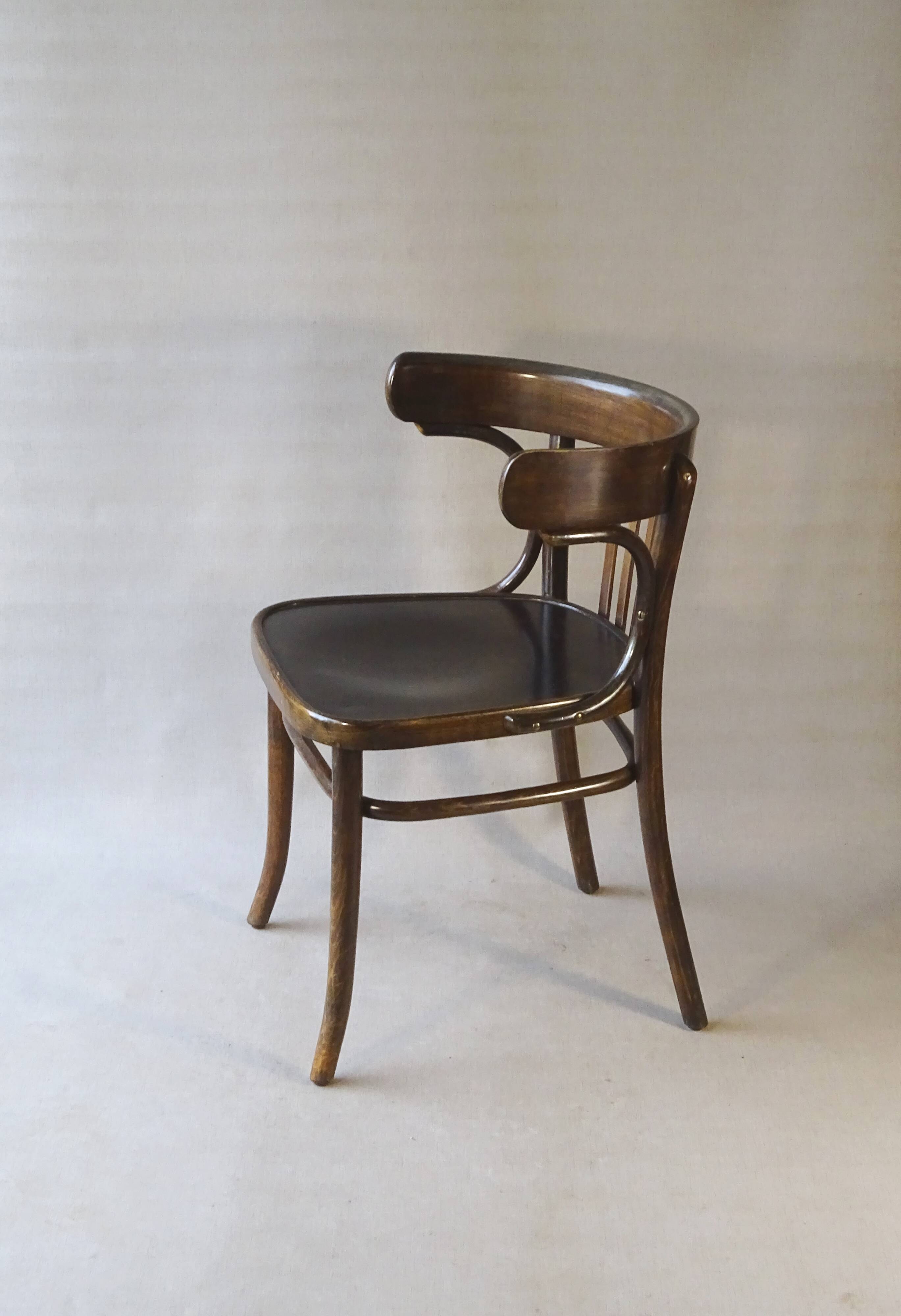 Office armchair N°A788/F Thonet-Mundus 1930, bentwood bistro